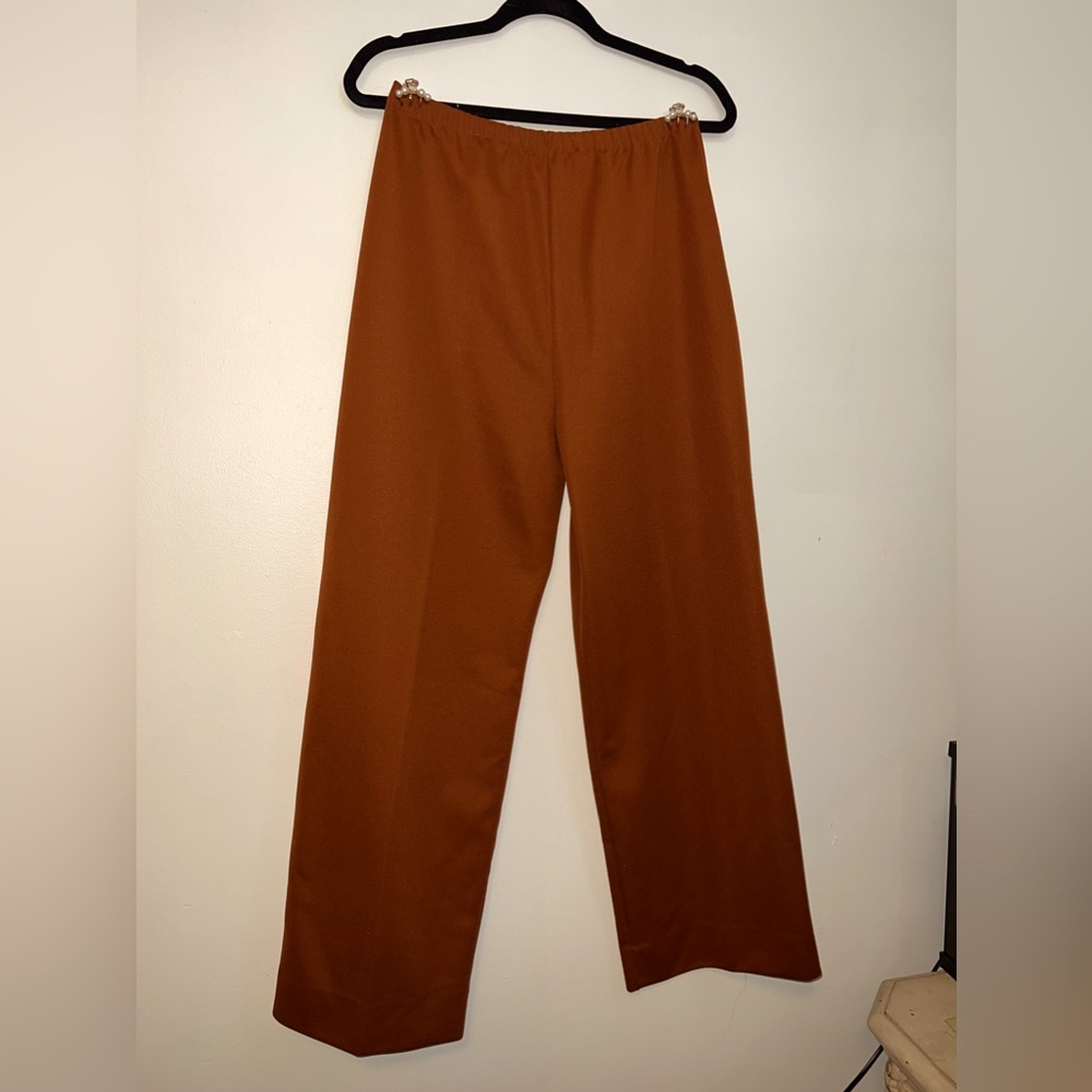 Burnt orange high waisted pants